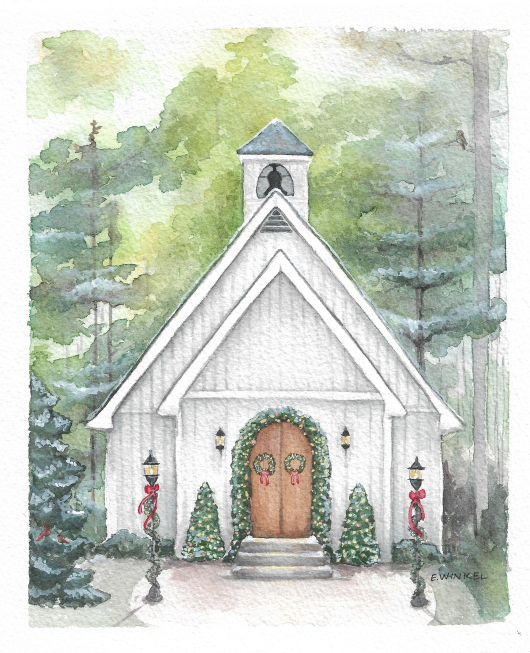 Church in the Woods- Fine Art Print 8x10