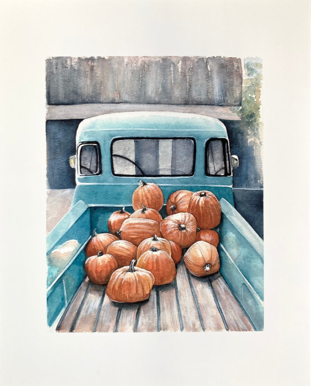 Pumpkin Truck- Fine Art Print