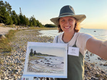 Load image into Gallery viewer, Big Rock Point- Original Watercolor Artwork
