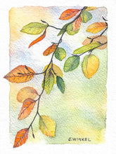 Load image into Gallery viewer, Fall Leaves- Original Watercolor 5x7
