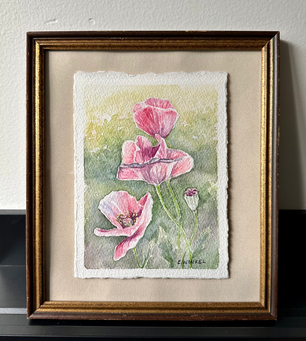 Pink Poppies- Original Artwork