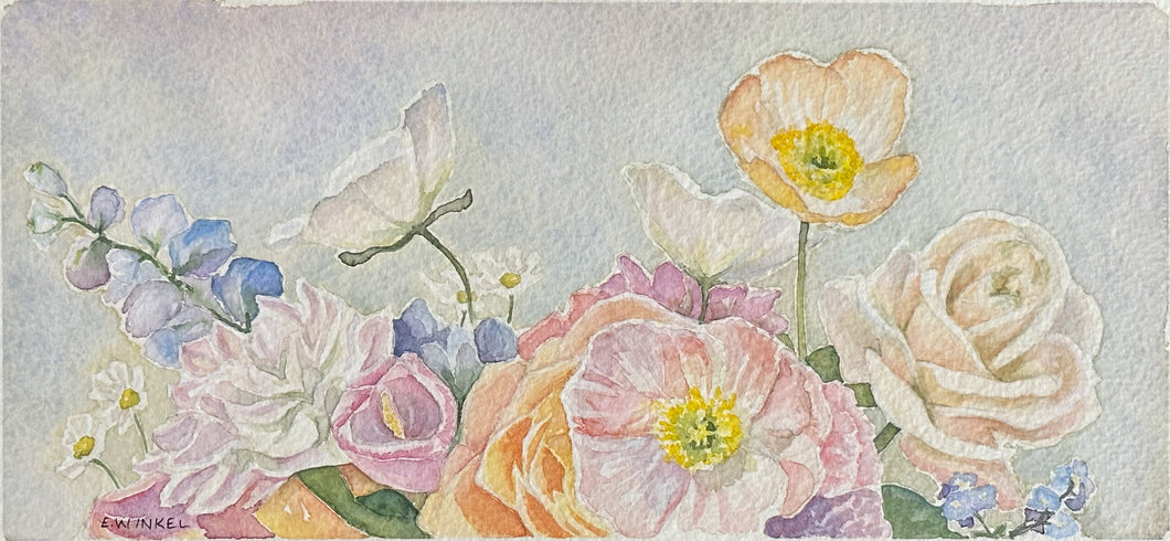 Rose&Radish Floral 6- 6x12in Fine Art Print