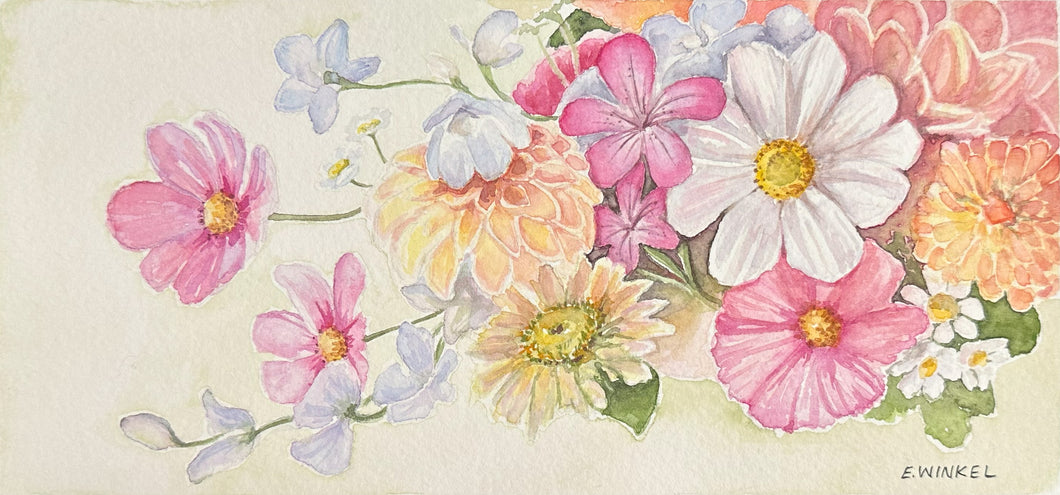 Rose&Radish Floral 7- 6x12in Fine Art Print