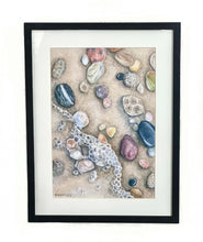 Load image into Gallery viewer, Michigan Rocks- 12x16in Framed Fine Art Print
