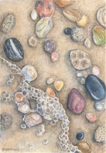 Load image into Gallery viewer, Michigan Rocks- 12x16in matted Fine Art Print
