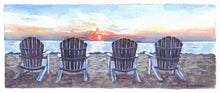 Load image into Gallery viewer, RKD Sunset Chairs- Fine Art Print 7x16
