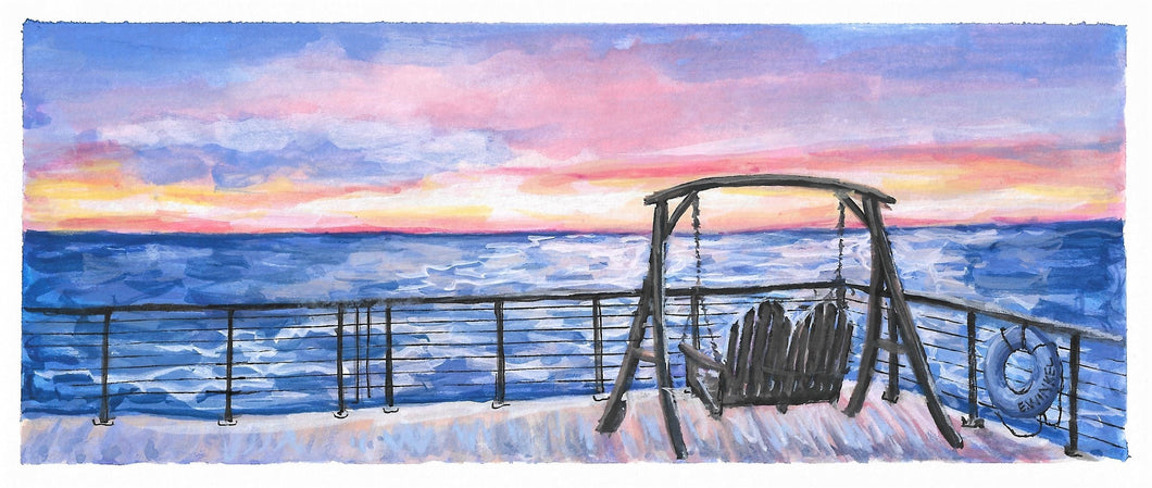 RKD Sunset Swing- Fine Art Print 7x16
