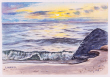 Load image into Gallery viewer, Sunday Sunset- Original Watercolor Artwork
