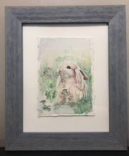 Load image into Gallery viewer, The Bunnies- Original Watercolors, Framed (set of 3)
