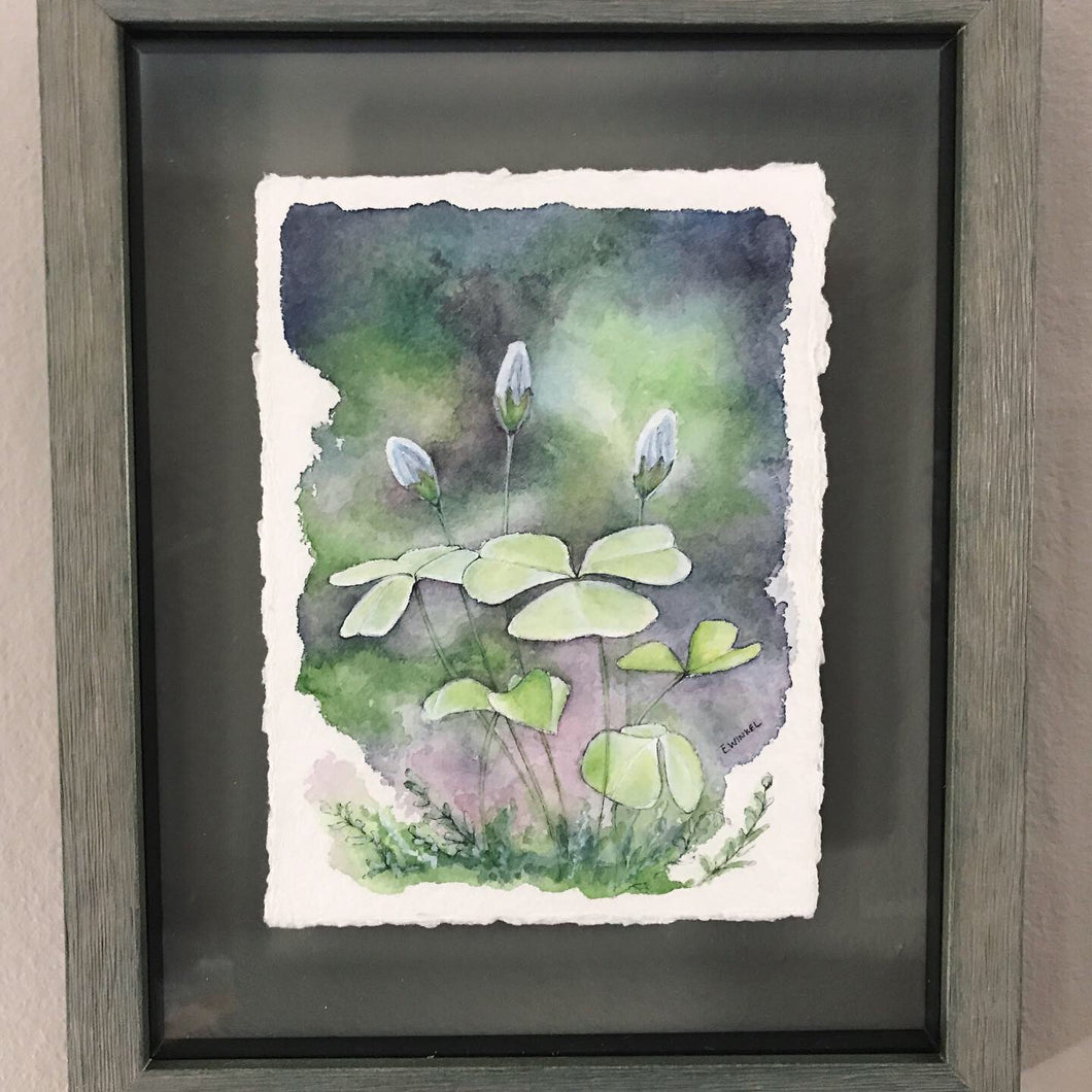 Shamrocks- Original Watercolor