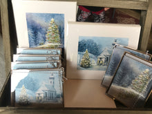 Load image into Gallery viewer, Snowy Church- Fine Art Print
