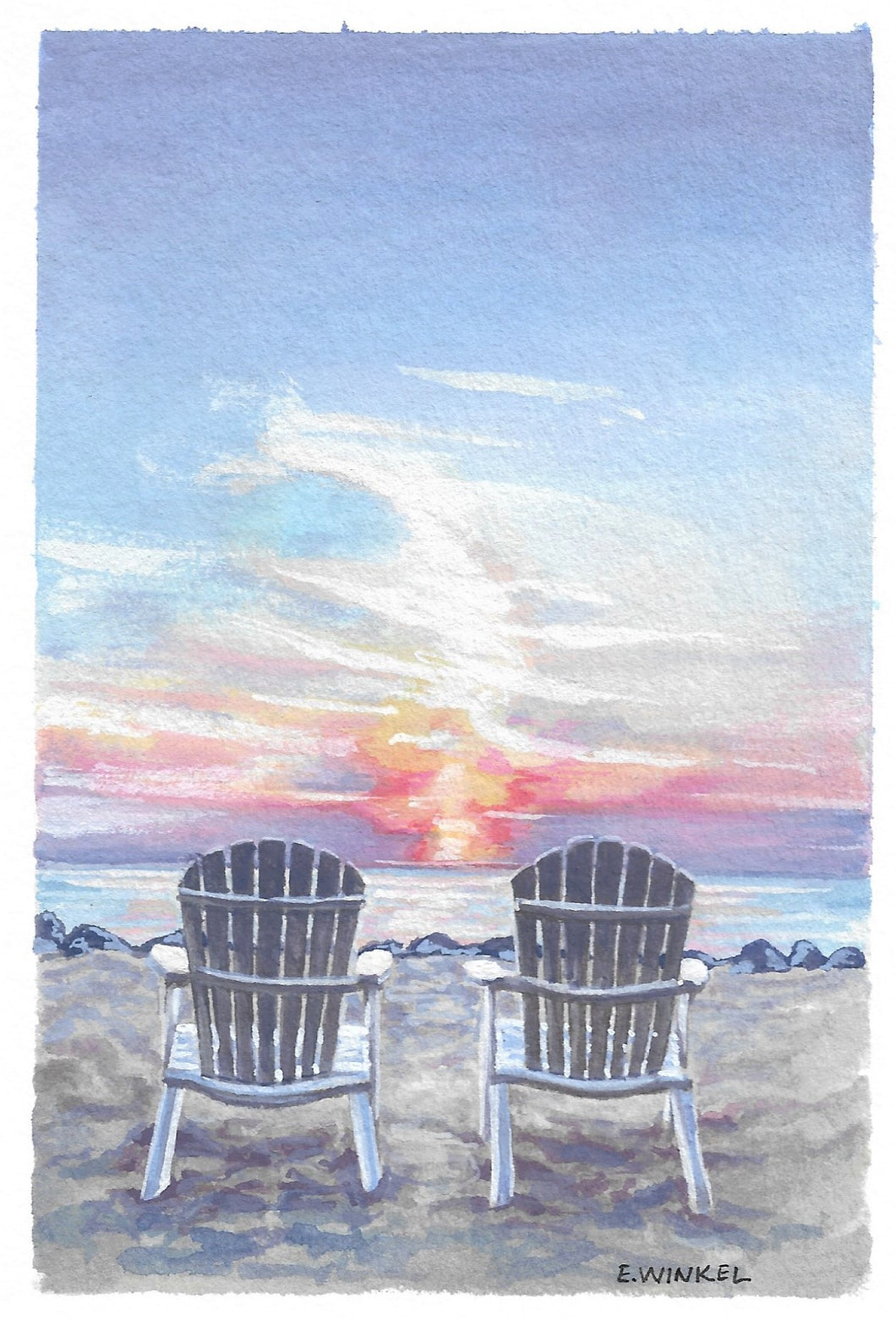 RKD Two Chairs- Fine Art Print 7x10